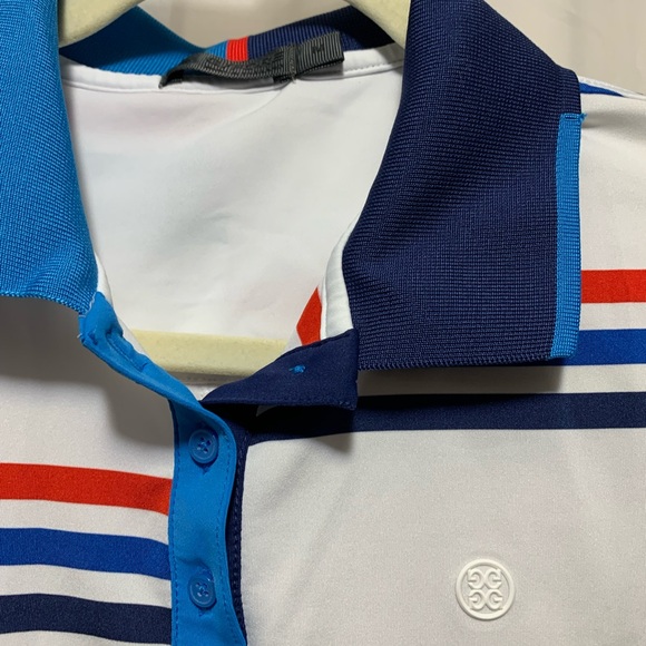 G/Fore Offset Stripe Golf Polo - Picture 3 of 5